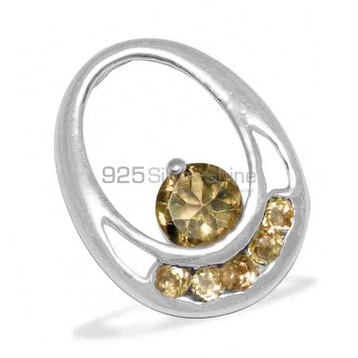 925 Fine Silver Pendants In Citrine Gemstone Jewelry 925SP1570_1
