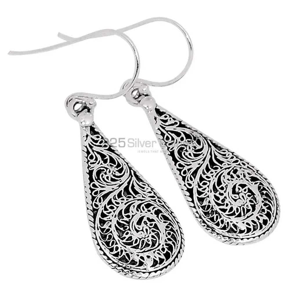 925 Sterling Silver Handmade Earrings 925SE2859_1