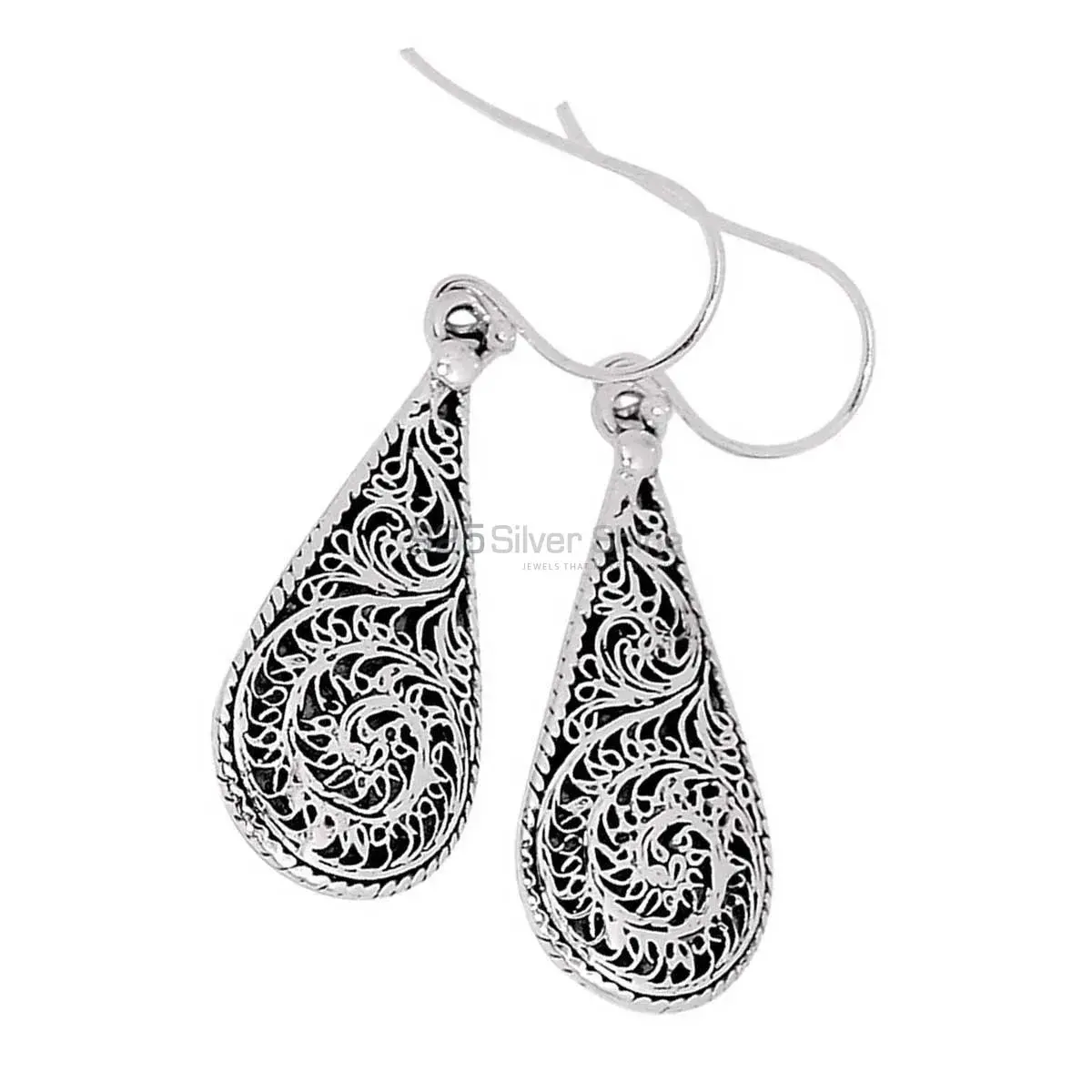 925 Sterling Silver Handmade Earrings 925SE2859_3