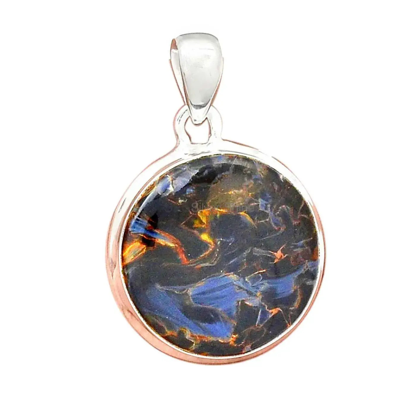 925 Sterling Silver Handmade Pendants In Pietersite Gemstone Jewelry 925SP144_12