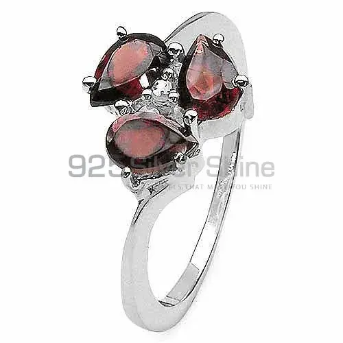 925 Sterling Silver Handmade Rings In Garnet Gemstone Jewelry 925SR3146_3