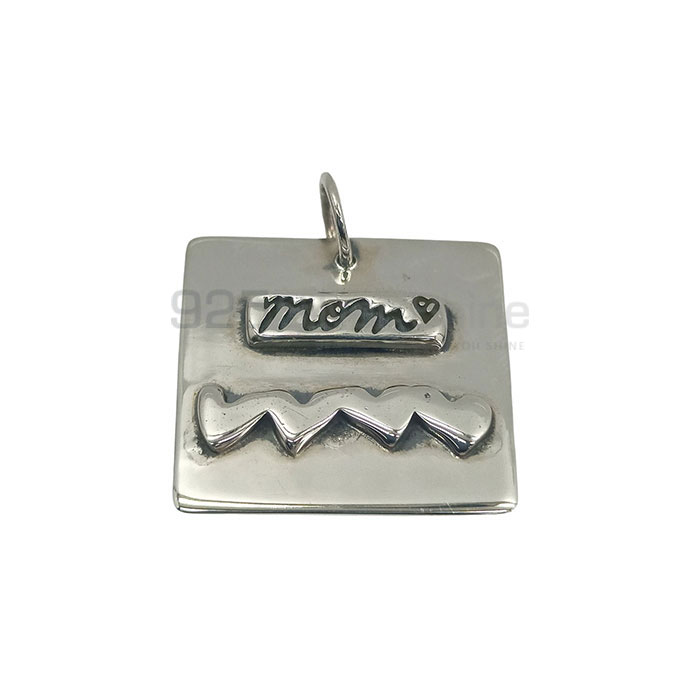 925 Sterling Silver Mom Charm Pendant For Gift Item 925NSP03_1