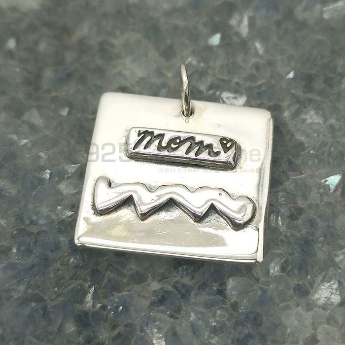 925 Sterling Silver Mom Charm Pendant For Gift Item 925NSP03_7