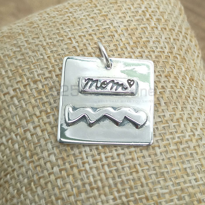 925 Sterling Silver Mom Charm Pendant For Gift Item 925NSP03
