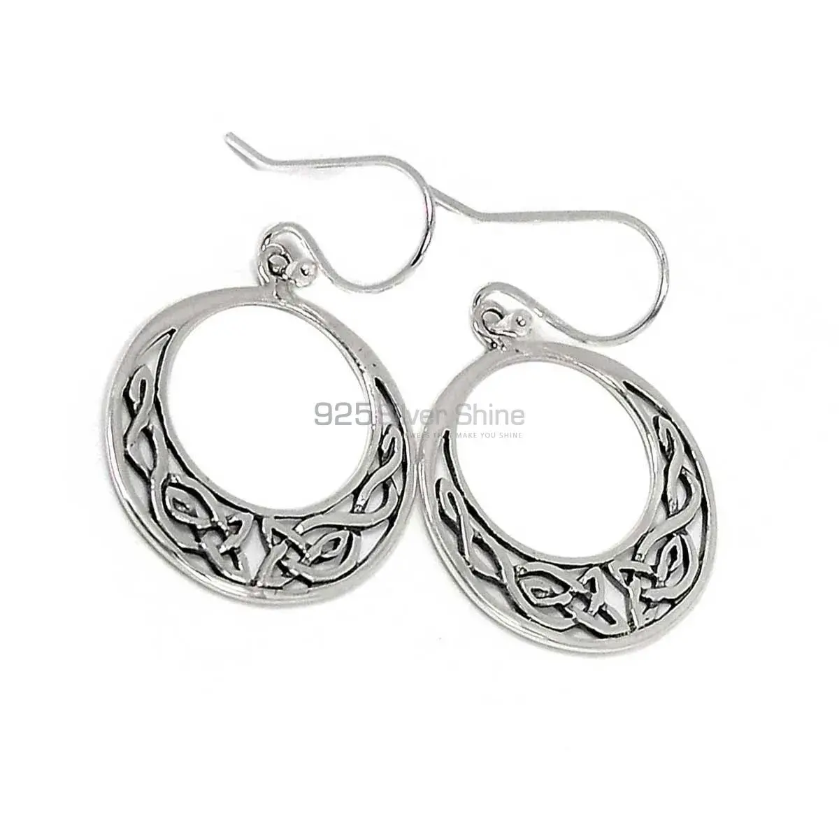 925 Sterling Silver Oxidized Earrings Jewelry 925SE2886_4