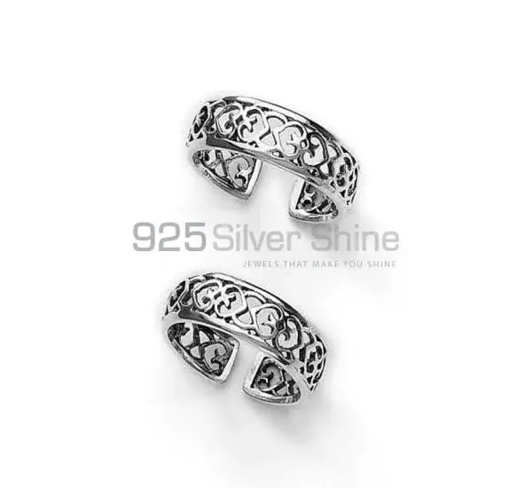 925 Sterling Silver Plain Toe Ring Jewelry 925STR180