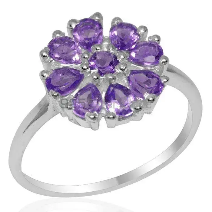 925 Sterling Silver Rings In Semi Precious Amethyst Gemstone 925SR2060_0