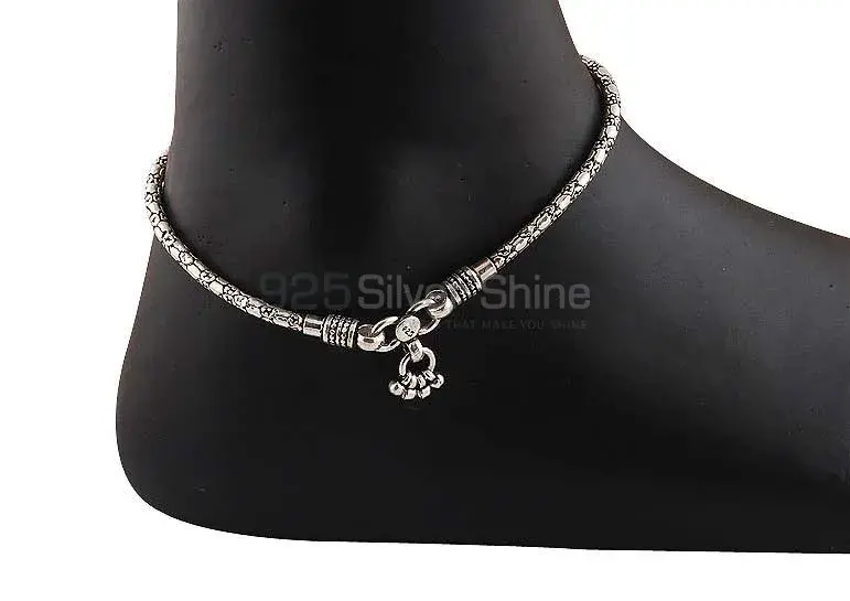 925 Sterling Silver Sank Chain Design Anklet 925ANK167