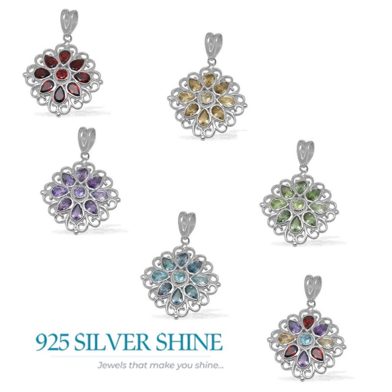 Peridot Gemstone Handmade Pendants In Solid Sterling Silver Jewelry 925SP1397_2