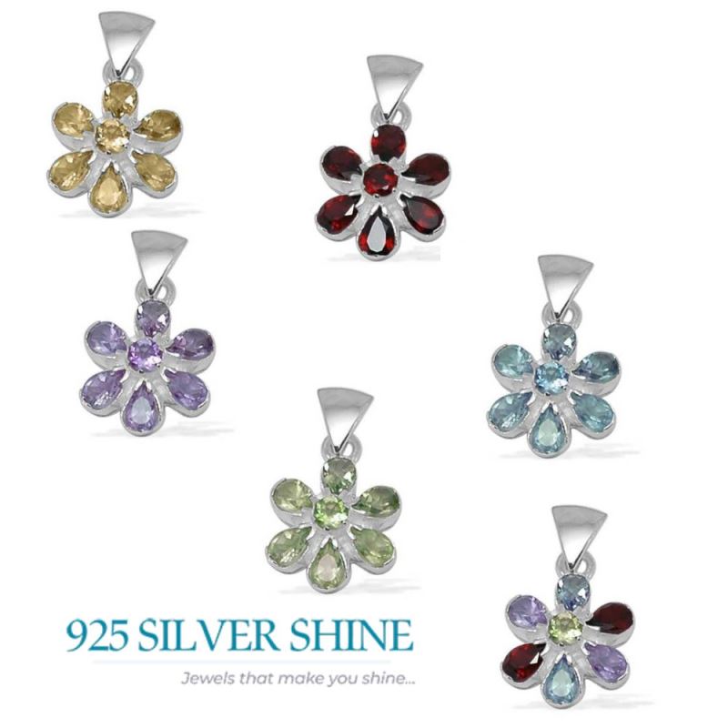 Citrine Gemstone Handmade Pendants In 925 Sterling Silver Jewelry 925SP1401_1