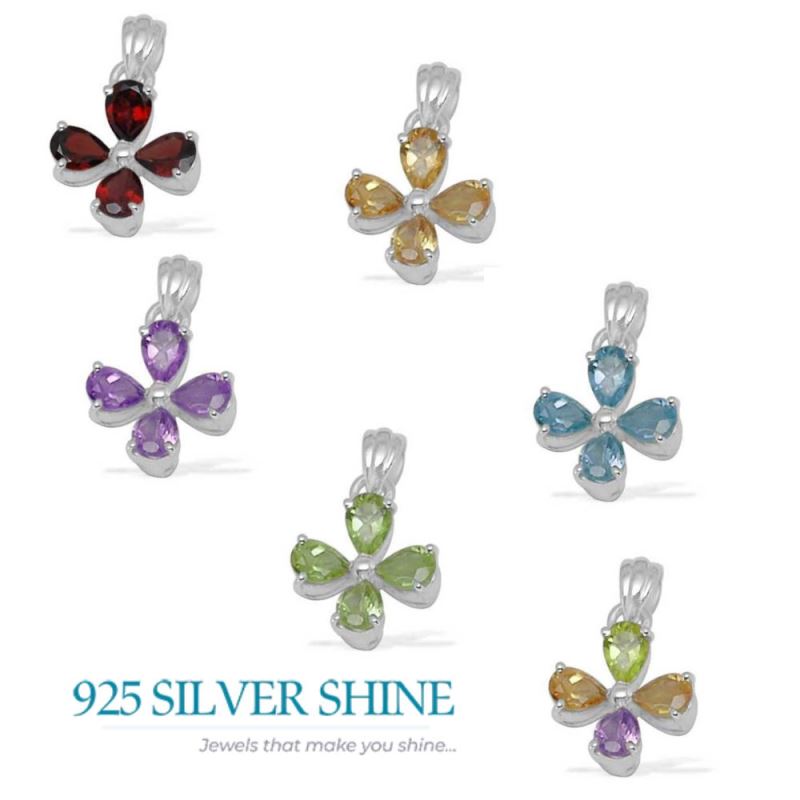 Citrine Gemstone Handmade Pendants In Solid Sterling Silver Jewelry 925SP1407_1