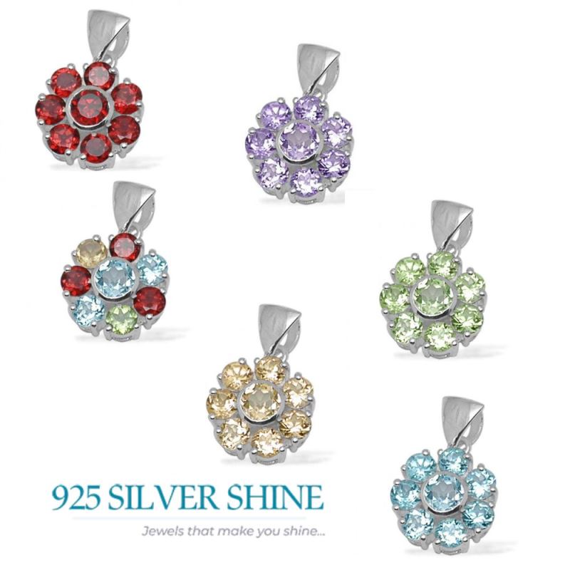 925 Sterling Silver Handmade Pendants In Amethyst Gemstone Jewelry 925SP1431_1