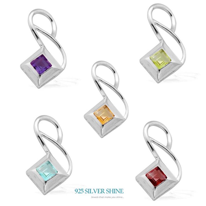 Garnet Gemstone Pendants In 925 Solid Silver Jewelry 925SP1554_2