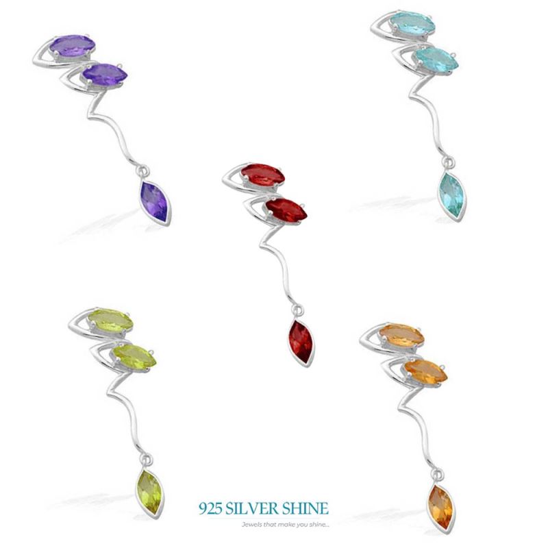 Amethyst Gemstone Handmade Pendants In Solid Sterling Silver Jewelry 925SP1557_0