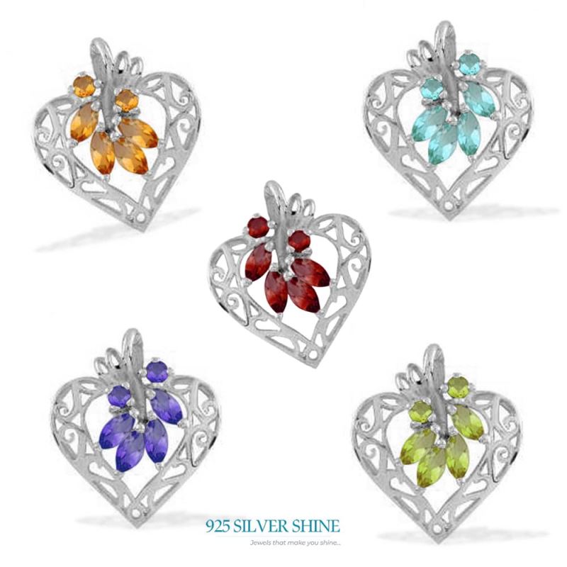 Blue Topaz Gemstone Handmade Pendants In 925 Sterling Silver Jewelry 925SP1651_1