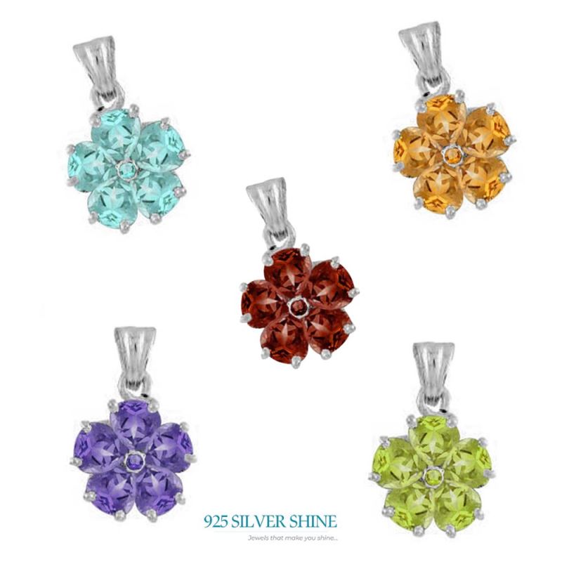 Amethyst Gemstone Handmade Pendants In Solid Sterling Silver Jewelry 925SP1652_1