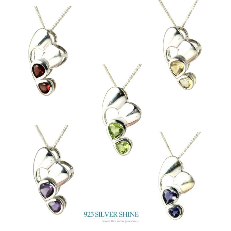 Amethyst Gemstone Pendants In 925 Solid Silver Jewelry 925SP209-2_3