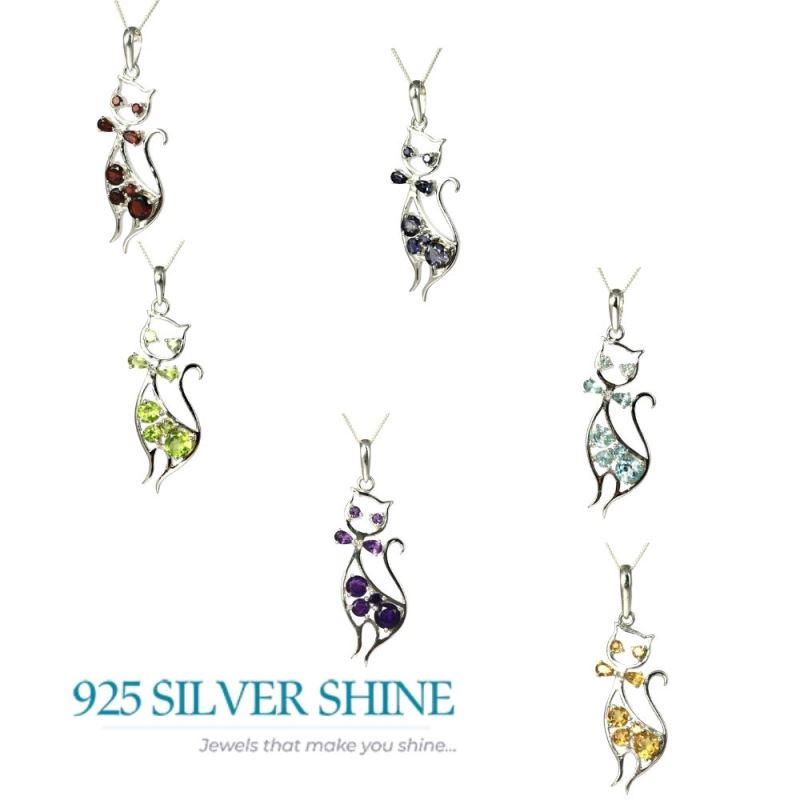 Citrine Gemstone Handmade Pendants In Solid Sterling Silver Jewelry 925SP244-2_2