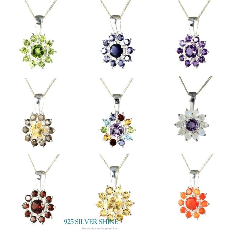 Peridot Gemstone Pendants In 925 Solid Silver Jewelry 925SP250-2_2