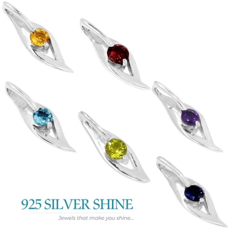 925 Sterling Silver Handmade Pendants In Peridot Gemstone Jewelry 925SP280-1_2