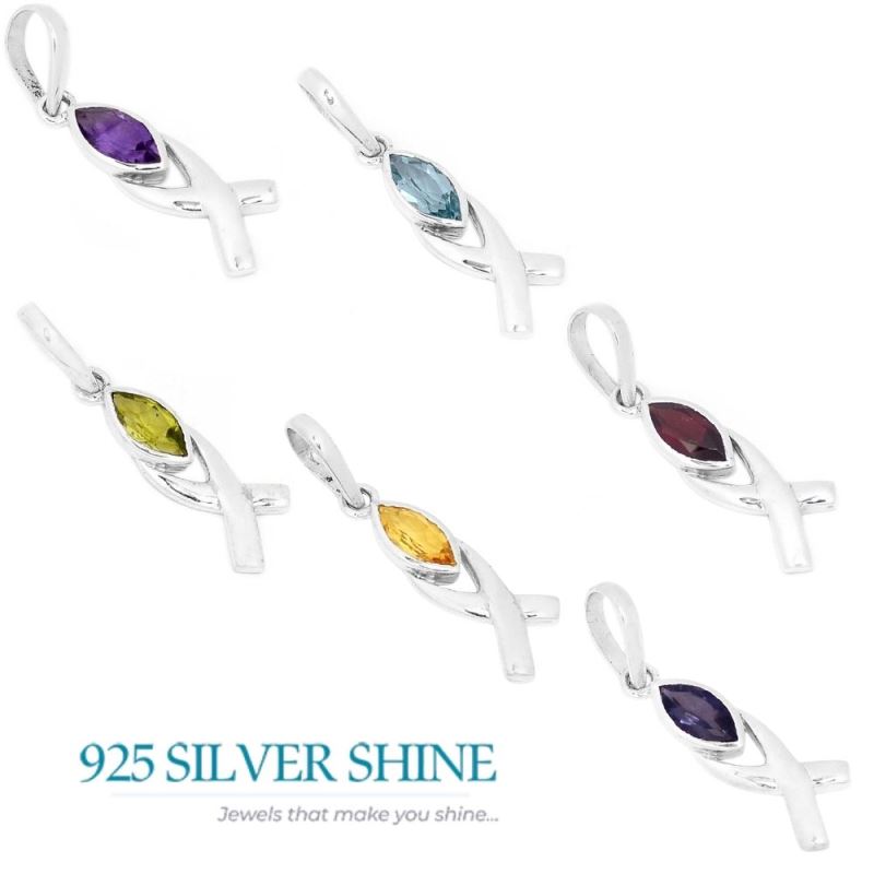 Peridot Gemstone Handmade Pendants In Solid Sterling Silver Jewelry 925SP283-1_2