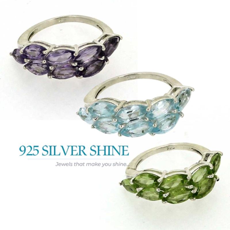 Genuine Amethyst Gemstone Ring In Sterling Silver 925SR06-2_4