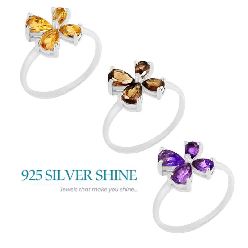 Natural Amethyst Gemstone Ring In Sterling Silver 925SR064-3_1