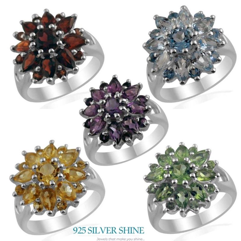 925 Sterling Silver Handmade Rings In Citrine Gemstone Jewelry 925SR1411_2