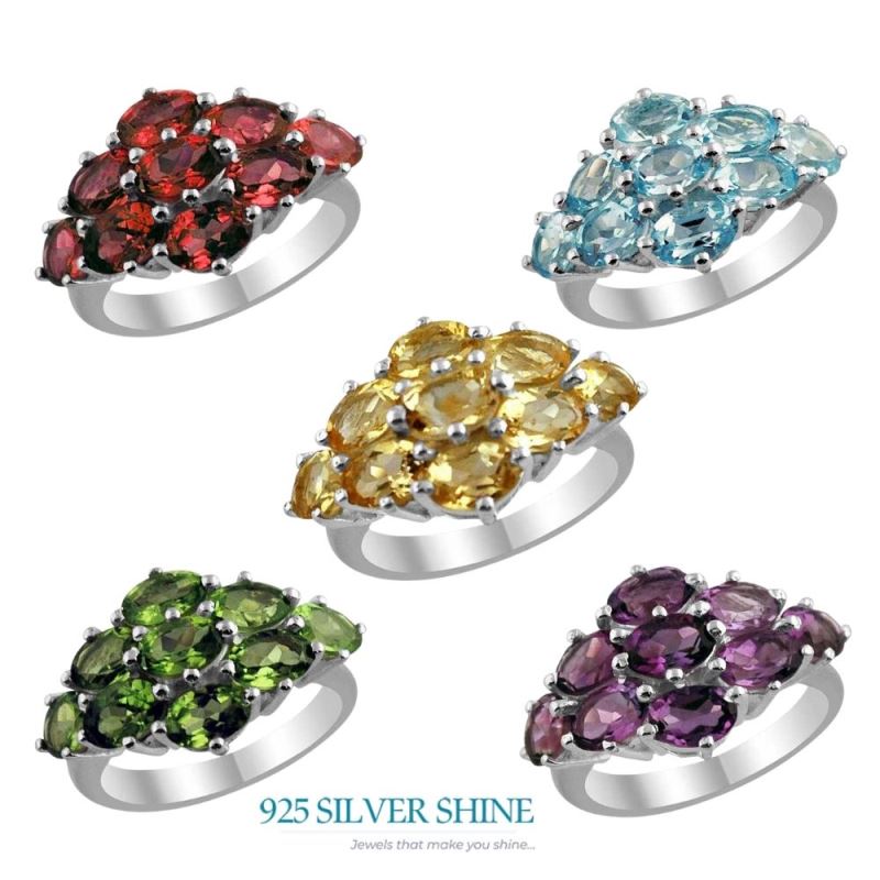 925 Sterling Silver Handmade Rings In Amethyst Gemstone Jewelry 925SR1433_2