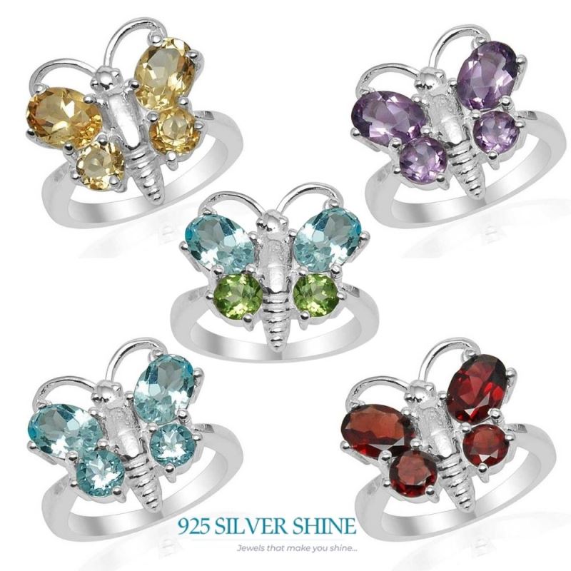 925 Sterling Silver Rings In Amethyst Gemstone Jewelry 925SR1563_2