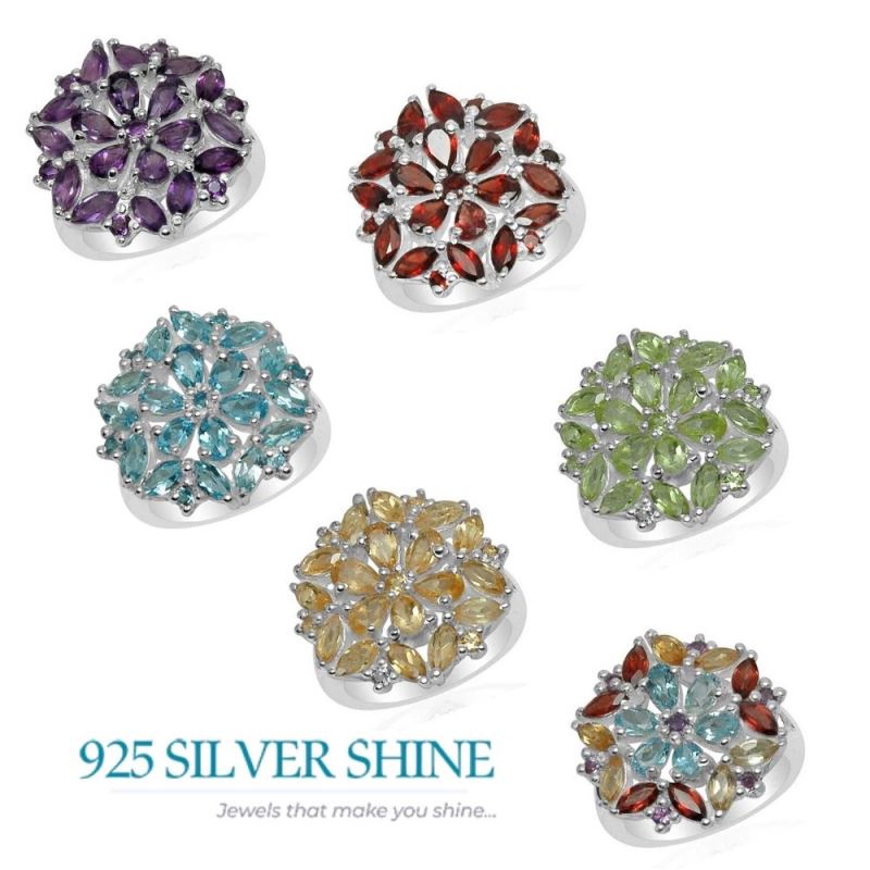 925 Sterling Silver Handmade Rings In Amethyst Gemstone Jewelry 925SR1589_2