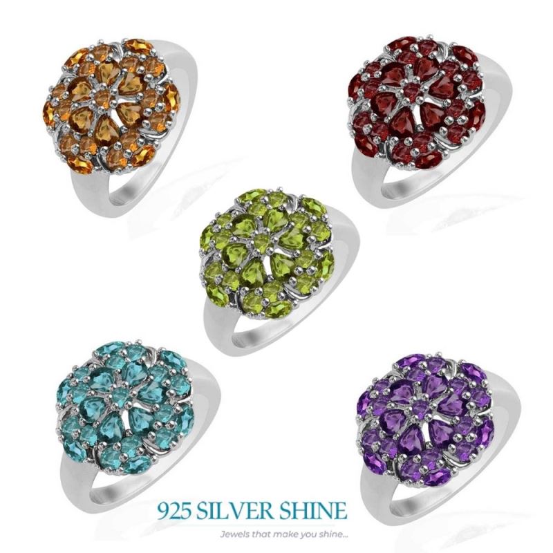 925 Sterling Silver Handmade Rings In Amethyst Gemstone Jewelry 925SR1727_2