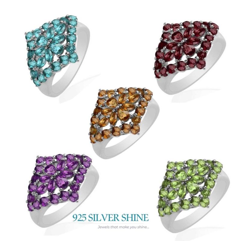 925 Sterling Silver Handmade Rings In Peridot Gemstone Jewelry 925SR1748_2