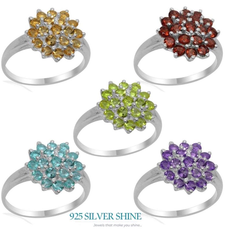 Natural Amethyst Gemstone Rings In Fine 925 Sterling Silver 925SR1837_2