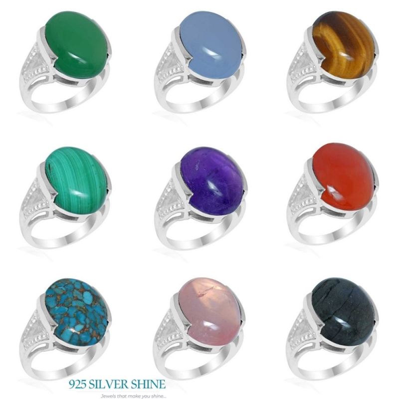 Genuine Green Onyx Gemstone Rings In 925 Sterling Silver Jewelry 925SR1863_2