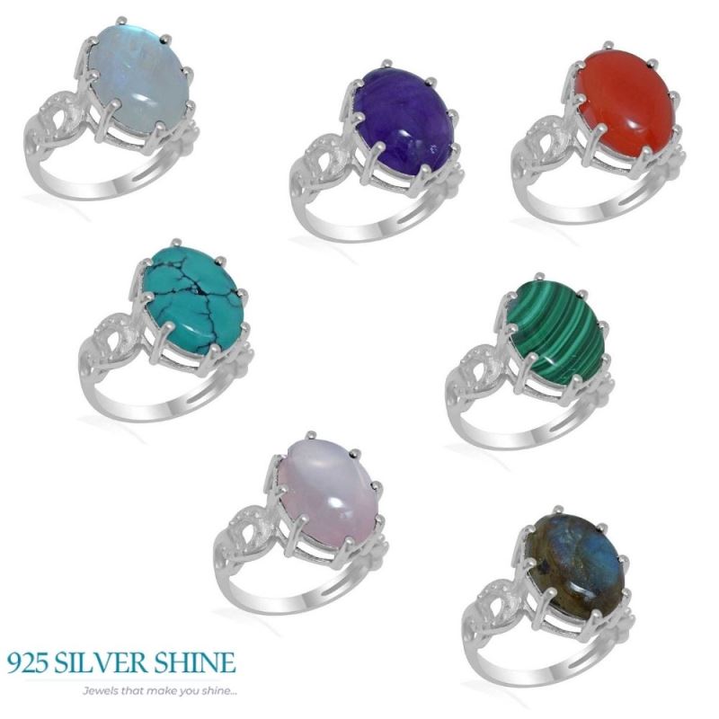 925 Sterling Silver Handmade Rings In Carnelian Gemstone Jewelry 925SR1873_2
