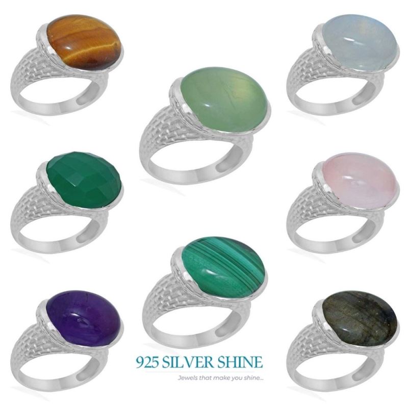925 Sterling Silver Amethyst birthstone Rings 925SR1887_2