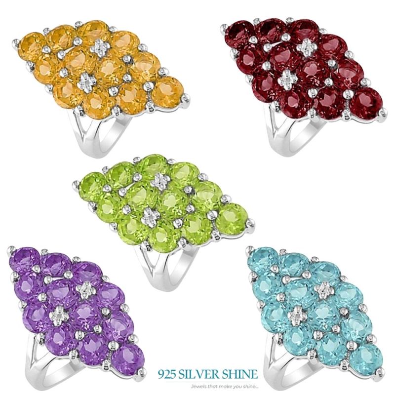 925 Sterling Silver Handmade Rings In Amethyst Gemstone Jewelry 925SR1963_2