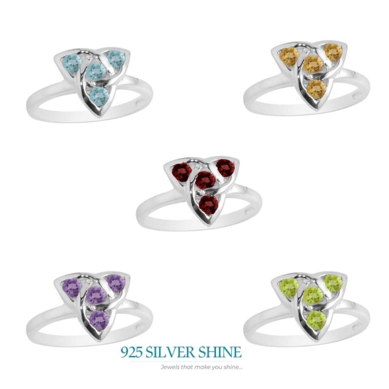 925 Sterling Silver Rings In Natural Amethyst Gemstone 925SR2086_2