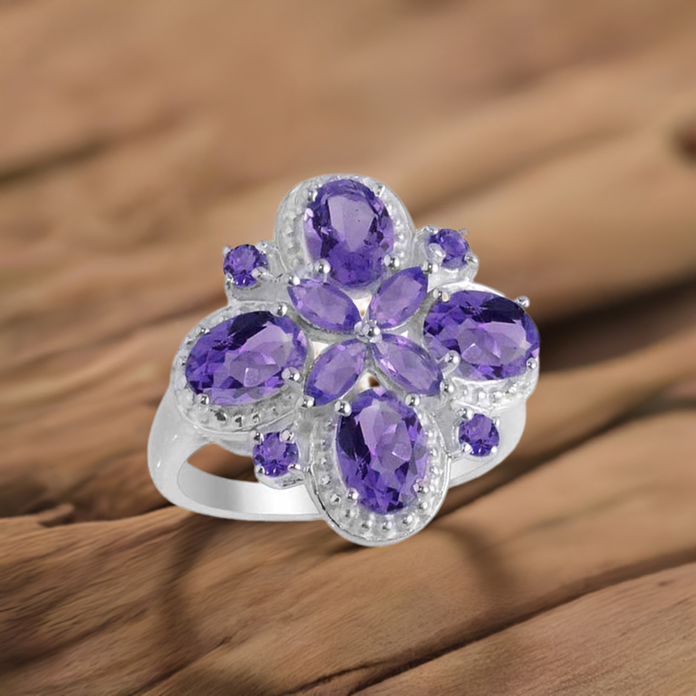925 Sterling Silver Rings In Iolite Gemstone Jewelry 925SR2115