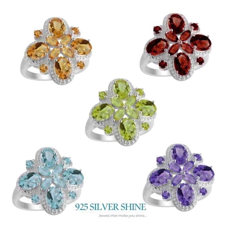 925 Sterling Silver Rings In Iolite Gemstone Jewelry 925SR2115_2
