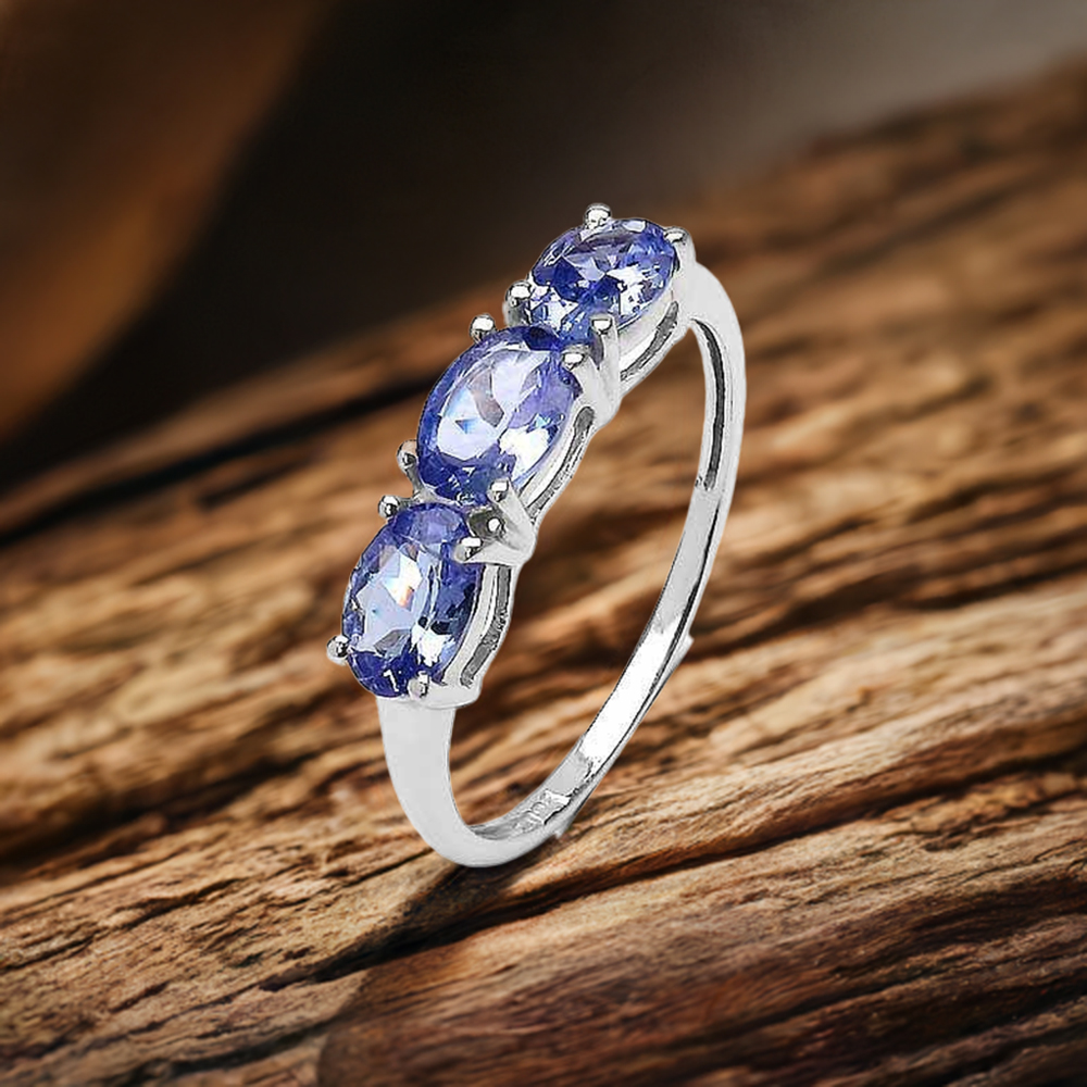 925 Sterling Silver Handmade Rings In Tanzanite Gemstone Jewelry 925SR3261