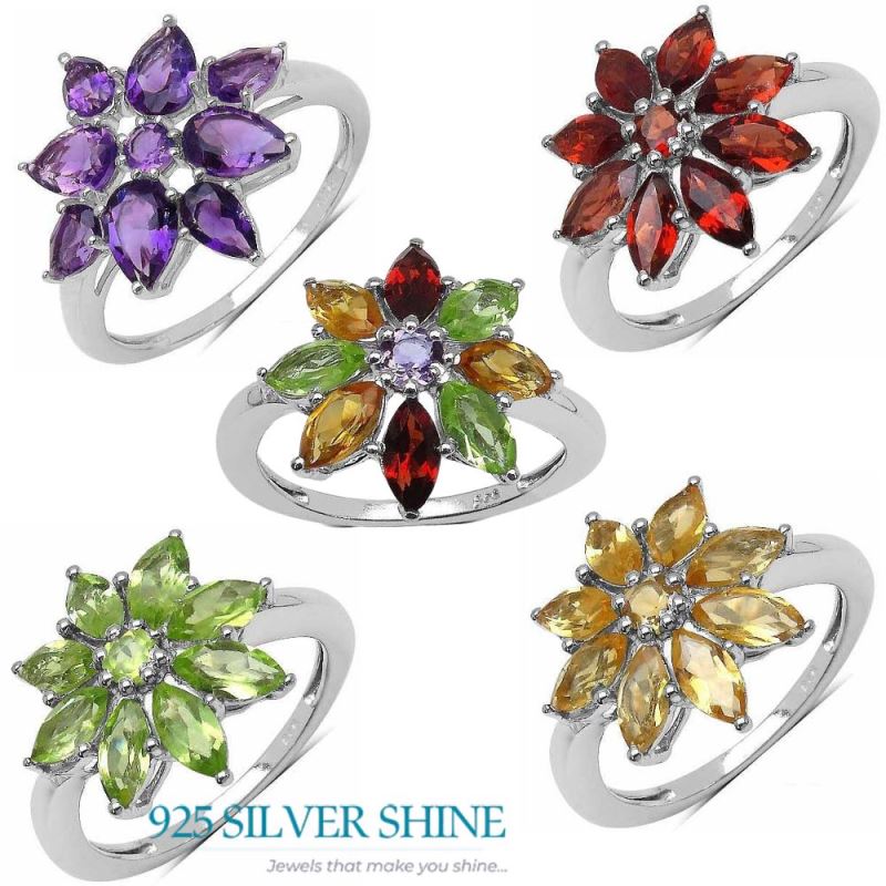 925 Sterling Silver Handmade Rings In Peridot Gemstone Jewelry 925SR3341_3