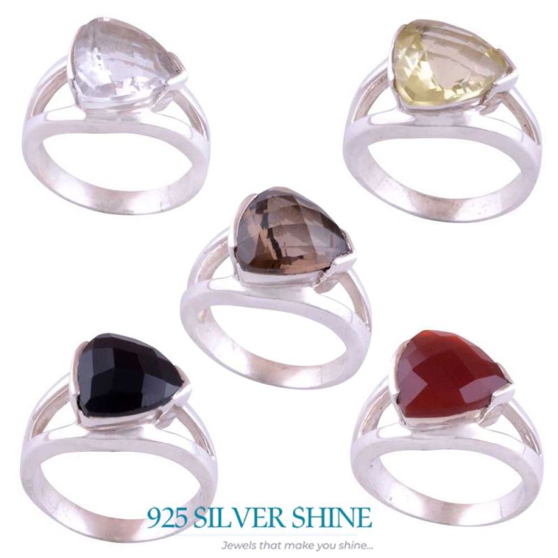 Natural Lemon Quartz Gemstone Rings In 925 Sterling Silver Jewelry 925SR3468_2