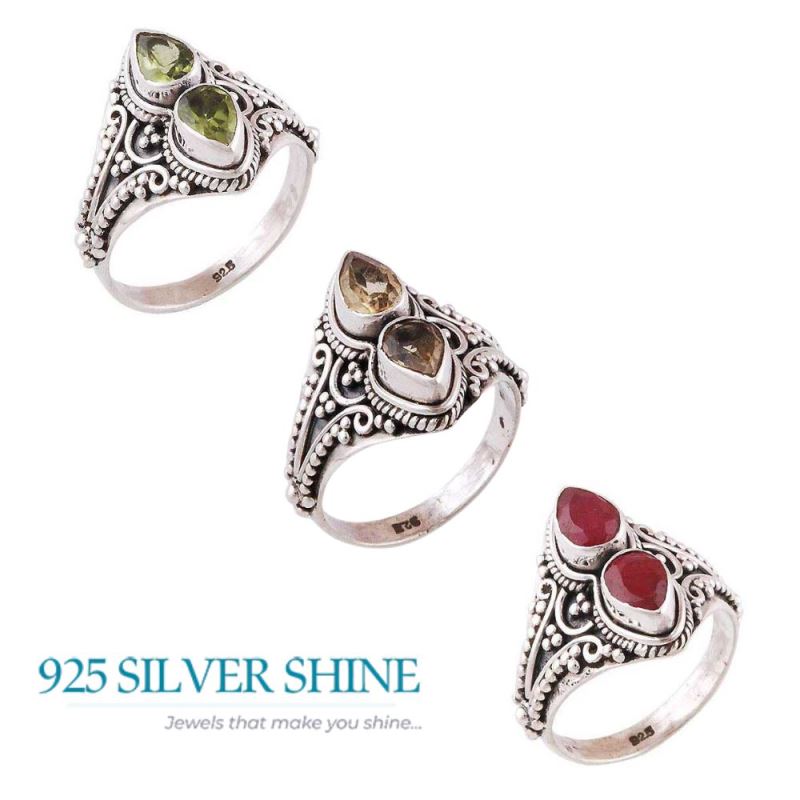Solid 925 Silver Natural Smoky Quartz Gemstone 925SR3938_2