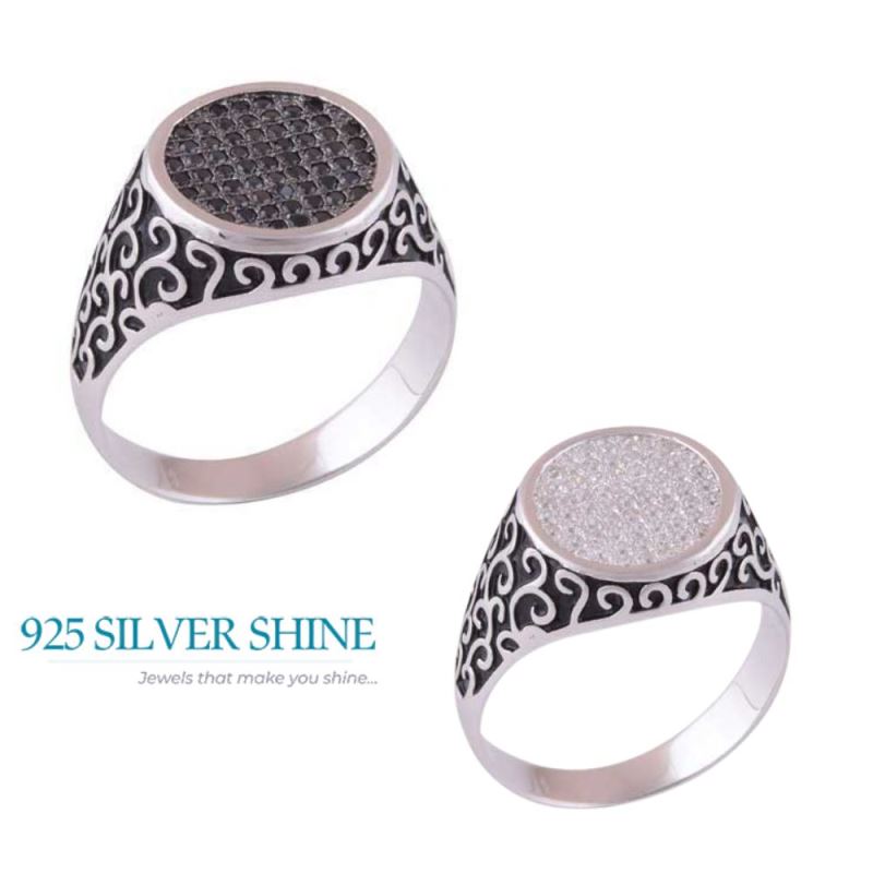 925 Sterling Silver Rings In Smoky Quartz Gemstone Jewelry 925SR4002_2