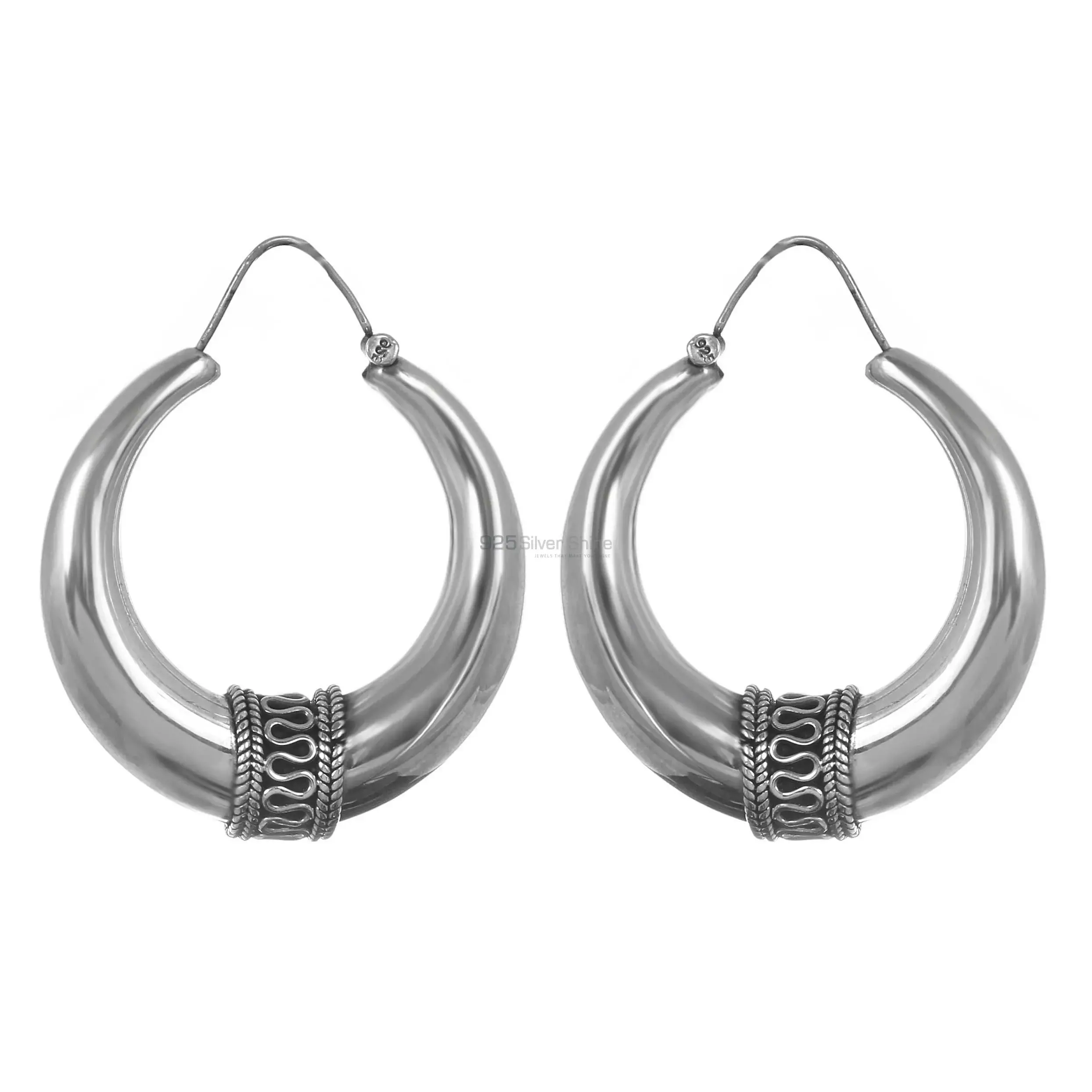 925 Sterling Silver Handmade Earrings 925SE297_1