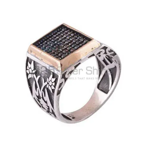 925 Sterling Silver Handmade Rings In Black Onyx Gemstone Jewelry 925SR4012_1