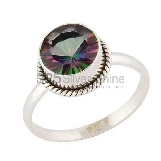 925 Sterling Silver Handmade Rings In Mystic Topaz Gemstone Jewelry 925SR3424_1