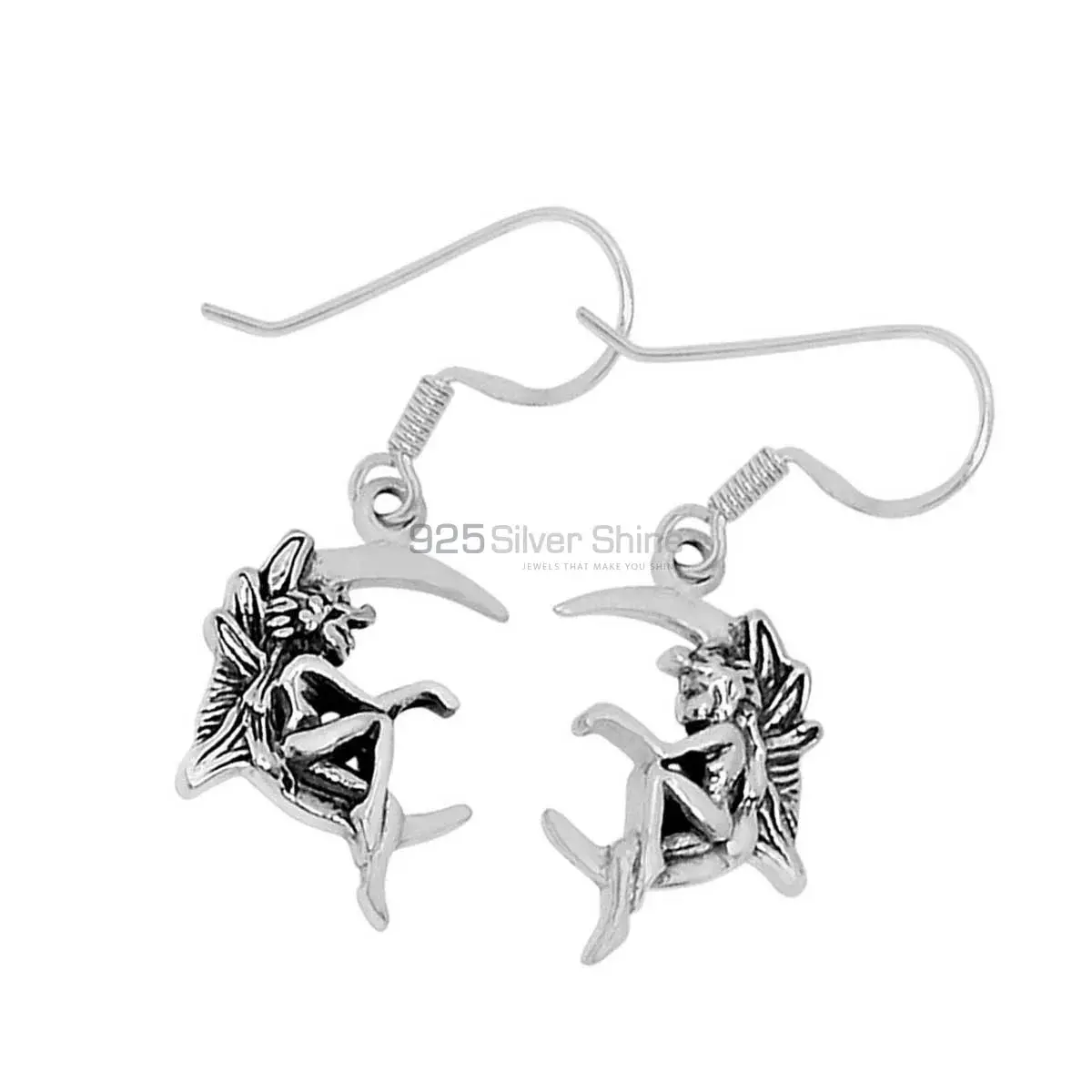 925 Sterling Silver Oxidized Earrings 925SE2883_4